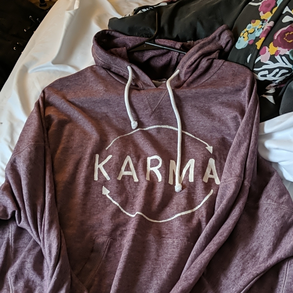 Charming Charlie's karma hoodie